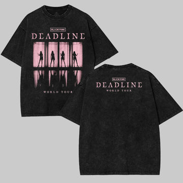 BLACK PINK: Deadline World Tour 2025 V1 Washed T-Shirt HHV