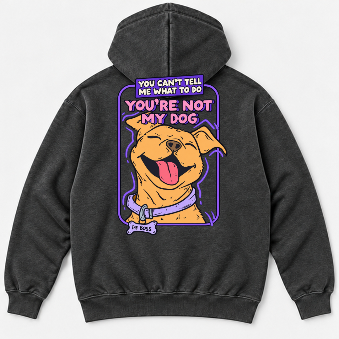 You’re Not My Dog Funny Dog Graphic Washed T-Shirt, Hoodie & Sweatshirt