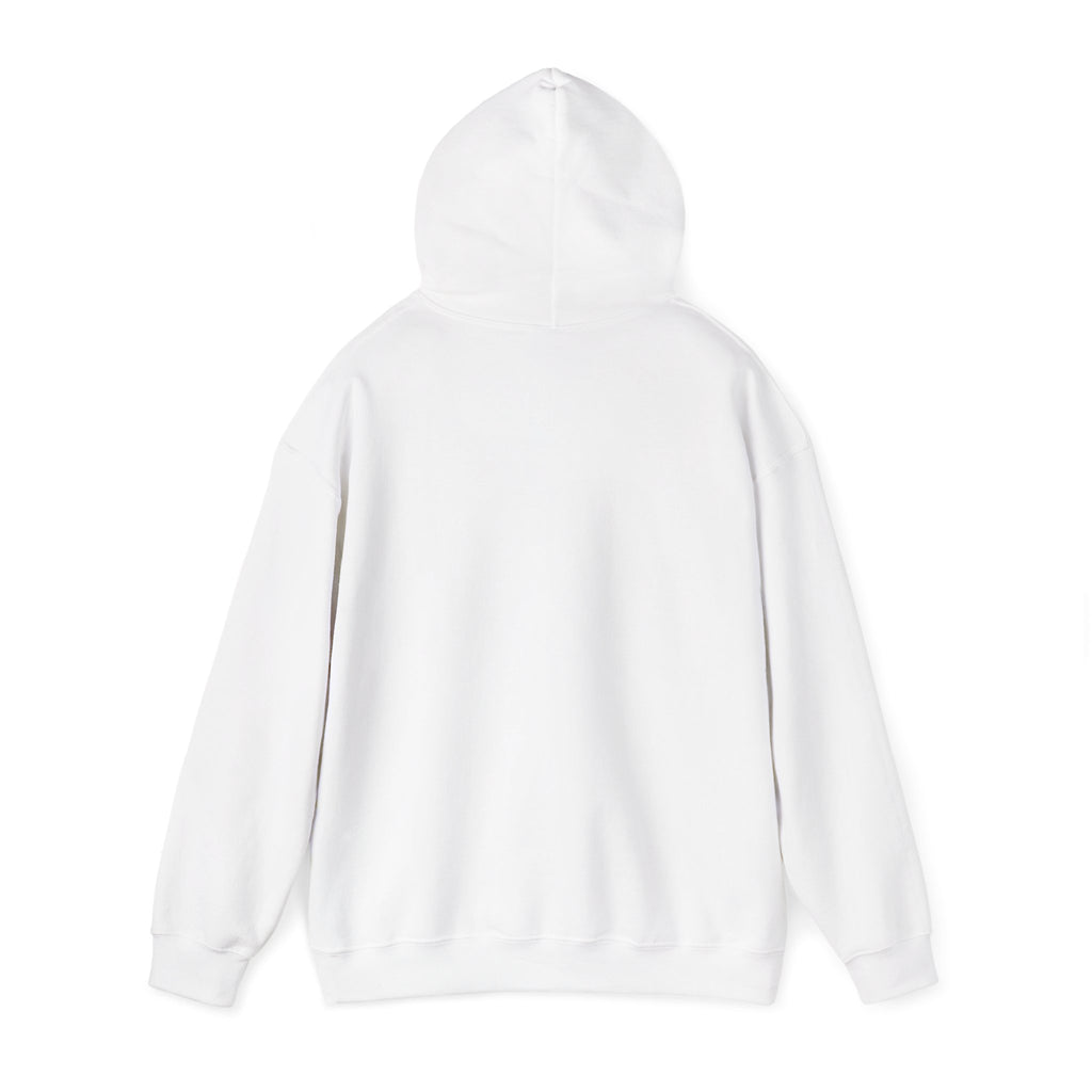 Our Sunshine Pets hoodie, White: hood and drawcord detail