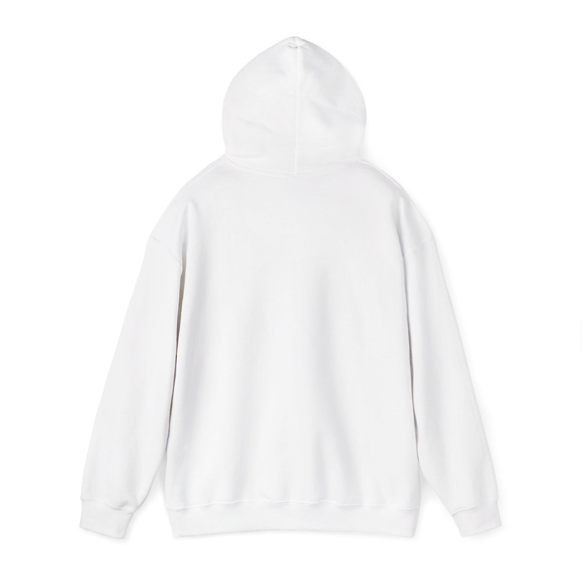 Our Sunshine Pets hoodie, White: hood and drawcord detail
