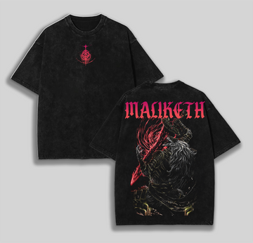 Retro Limited Vintage Maliketh The Black Blade Elden Ring Game Oversized Washed Tee