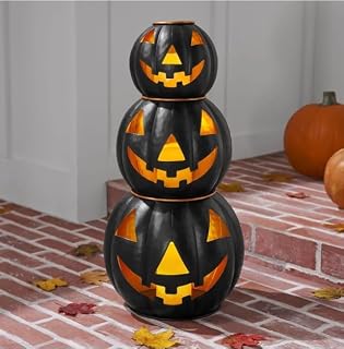Halloween Pumpkin Yard Decoration Set of 3