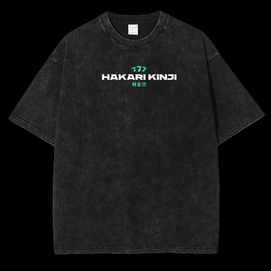 JACKPOT "HAKARI KINJI" Vintage Anime Wash Tee