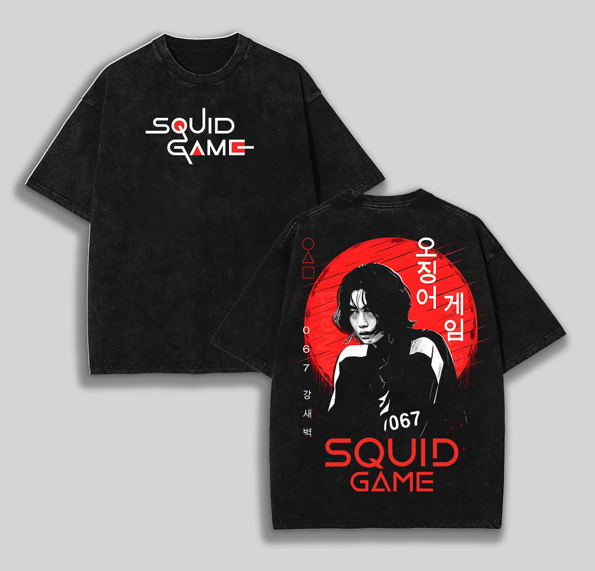 067 Squid Game Hoodie T-Shirt, Vintage Squid Game Symbol Tshirt, Retro Children's games Shirt, Squid Game Shirt, Dystopian Hit Series, Graphic Tee Classic Cotton