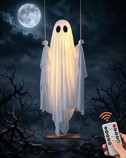 5 Ft Halloween Ghost Yard Decoration