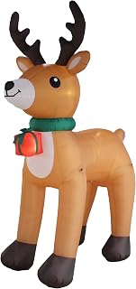 12 FT Christmas Reindeer Inflatable Yard Decoration