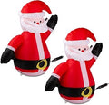Christmas Santa Claus Inflatable Yard Decoration 2 Pack