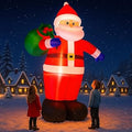 12 Feet Christmas Santa Claus Inflatable Yard Decoration