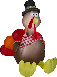 6 ft Fall Turkey Inflatable Yard Decoration