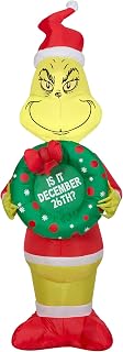 4 ft Christmas Wreath Inflatable Yard Decoration