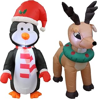 Christmas Reindeer Inflatable Yard Decoration
