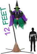 12 Ft Halloween Witch Yard Decoration