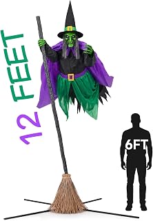 12 Ft Halloween Witch Yard Decoration