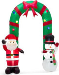 8ft Christmas Snowman Inflatable Yard Decoration