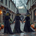 5 FT Halloween Witch Yard Decoration Set of 3