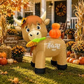 5FT Fall Pumpkin Inflatable Yard Decoration
