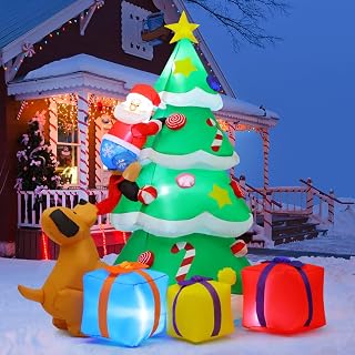 7 FT Christmas Gift Box Inflatable Yard Decoration