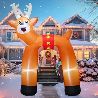 14FT Christmas Reindeer Inflatable Yard Decoration