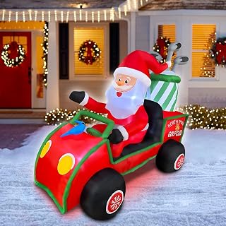 6ft Christmas Santa Claus Inflatable Yard Decoration