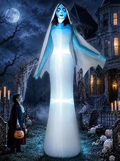 12FT Halloween Ghost Inflatable Yard Decoration