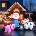 8ft Christmas Santa Claus Inflatable Yard Decoration