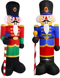 8ft Christmas Nutcracker Inflatable Yard Decoration