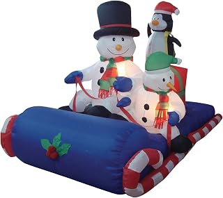 6 FT Christmas Snowman Inflatable Yard Decoration