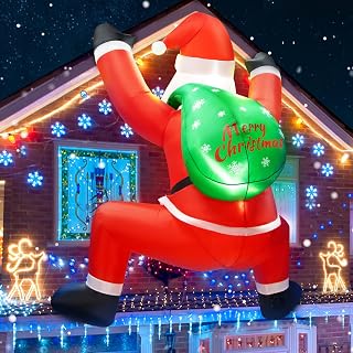 6FT Christmas Santa Claus Inflatable Yard Decoration