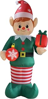12 FT Christmas Elf Inflatable Yard Decoration