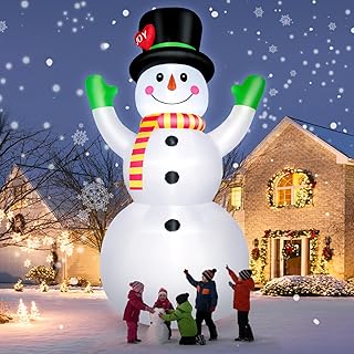 10 FT Christmas Snowman Inflatable Yard Decoration