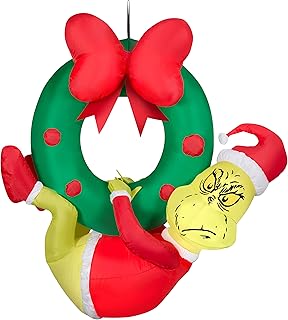 4 ft Christmas Wreath Inflatable Yard Decoration