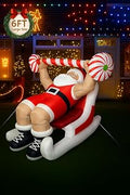 6FT Christmas Santa Claus Inflatable Yard Decoration