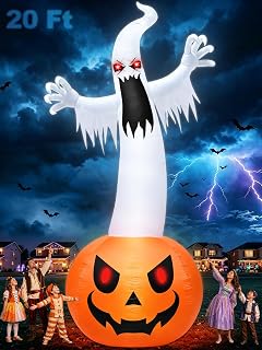20 FT Halloween Ghost Inflatable Yard Decoration