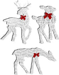 Christmas Reindeer Family Yard Decoration 3 Piece