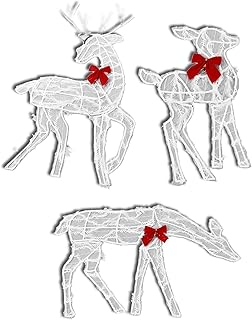 Christmas Reindeer Family Yard Decoration 3 Piece