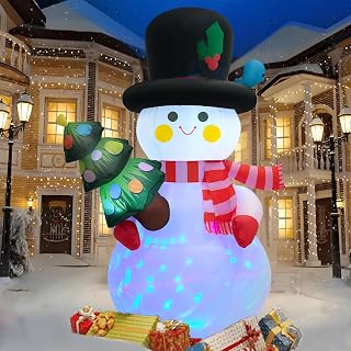 8 FT Christmas Snowman Inflatable Yard Decoration