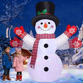 8 FT Christmas Snowman Inflatable Yard Decoration
