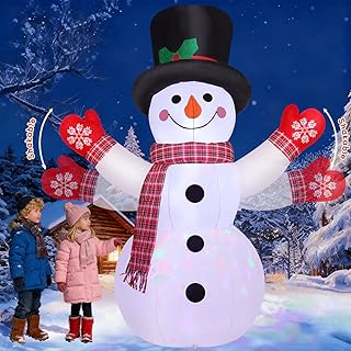 8 FT Christmas Snowman Inflatable Yard Decoration
