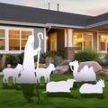 Christmas Nativity Scene Yard Decoration 4 Pcs