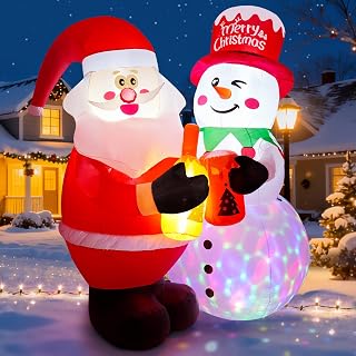7FT Christmas Snowman Inflatable Yard Decoration