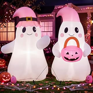 5FT Halloween Ghost Inflatable Yard Decoration 2 Pack