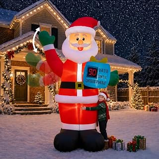 10FT Christmas Santa Claus Inflatable Yard Decoration