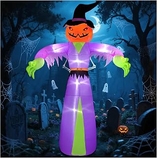 12FT Halloween Ghost Inflatable Yard Decoration