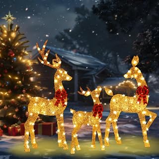 48 Inch Christmas Reindeer Family Yard Decoration