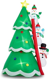8FT Christmas Snowman Inflatable Yard Decoration