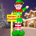 14 FT Christmas Elf Inflatable Yard Decoration