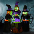 6FT Halloween Witch Inflatable Yard Decoration
