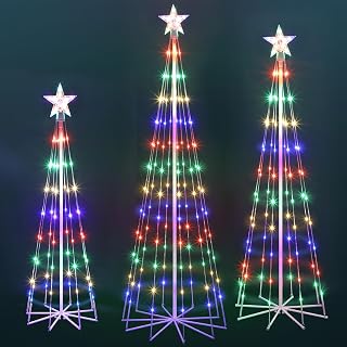 Christmas Christmas Tree Yard Decoration 3 Pack