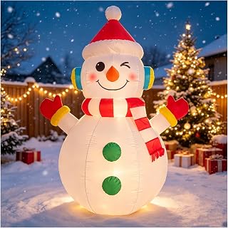 7 FT Christmas Snowman Inflatable Yard Decoration