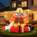 5FT Fall Santa Claus Inflatable Yard Decoration